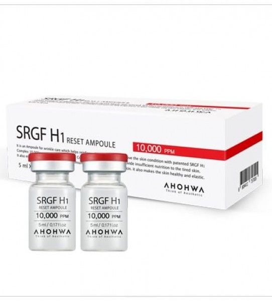 Yếu Tố Tăng Trưởng Tế Bào Gốc - Ahohwa SRGF H1 Reset Ampoule - Hộp 8 Lọ x 5ml