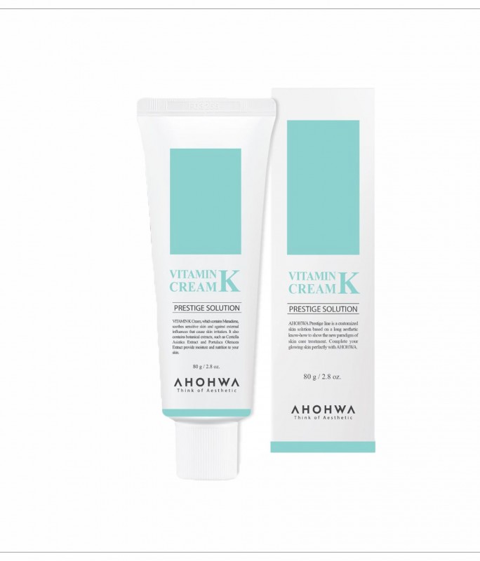 Kem Hỗ Trợ Làm Dịu Da, Giảm Đỏ, Chăm Sóc Da Yếu Sau Corticoid - Ahohwa Vitamin K Cream 80g