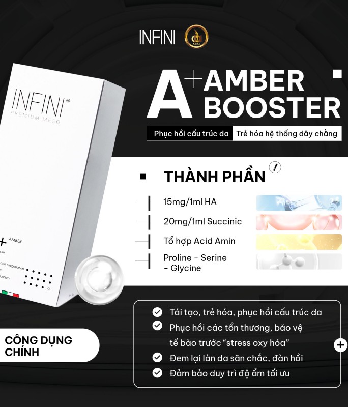 Tinh chất BAP tái tạo, phục hồi da săn chắc trẻ khỏe Infini A+ Amber Booster