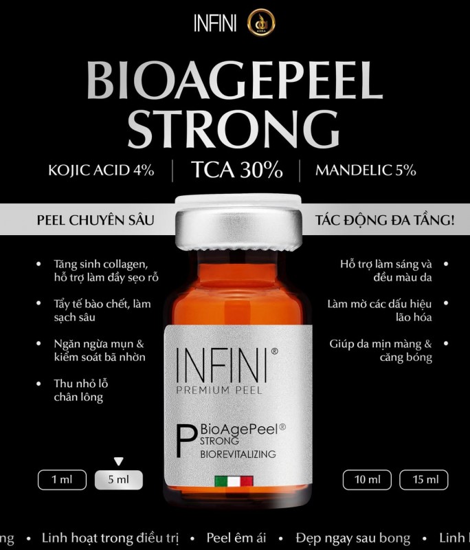 Dung dịch Peel da nám, mụn và cải thiện sẹo rỗ Infini BioAgePeel Strong