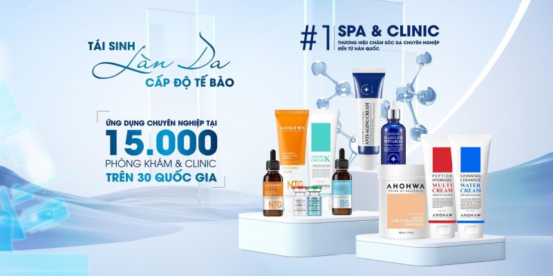 Trang Trần Cosmeutical phân phối sản phẩm AHOHWA chính hãng - Dược mỹ phẩm sinh học tái sinh làn da cấp độ tế bào